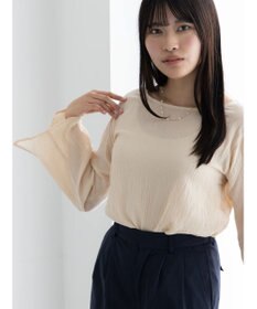 Te chichi クレープフレアスリーブブラウス【AOYAMA FASHION ASSOCIATION × Te chichi】