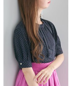 Te chichi パターンアソート5分袖ボウタイブラウス
