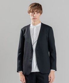 JOSEPH HOMME 【洗えるWOOLセットアップ】ウーステッドバラシャ　ノーカラージャケット