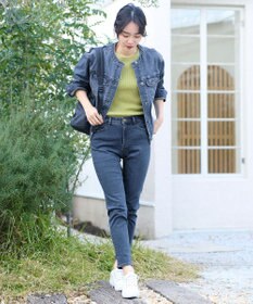 ANY L 【美脚見え/お腹周りスッキリ】スタイルアップスキニー