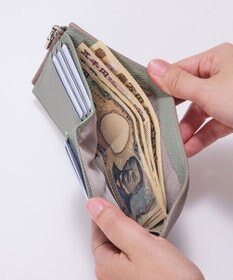 TOPKAPI 【Breath TOPKAPI】DUAL デュアル シュリンクレザー バイカラー 三つ折り 財布　薄型 / 軽量