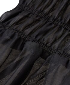 earth music&ecology ダブルフリルノースリブラウス