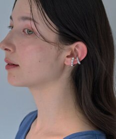 Phoebe 〈シリーズ累計販売10000点突破！〉≪雑誌掲載≫ドレッシングパールイヤーカフ　シルバー