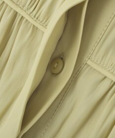 YECCA VECCA <<接触冷感>>フレンチスリーブギャザーブラウス