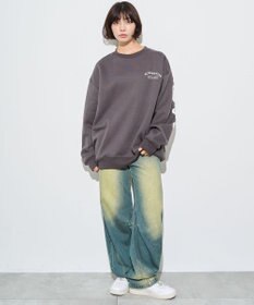 WEGO 【ユニセックス着用ITEM】ストレートラインロゴグラフィックプルオーバー