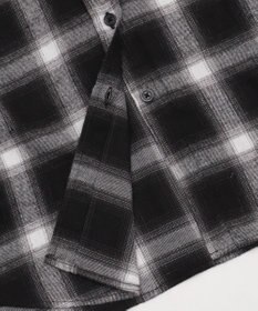 WEGO 【25年秋冬新作】チェックフードBIGネルシャツ