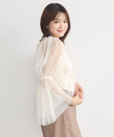 earth music&ecology チュールブラウス