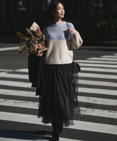 洗える】レイヤード チュール スカート / 23区 | ファッション通販