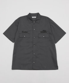 WEGO 【ユニセックス着用ITEM】刺繍ロゴツイルワークシャツ