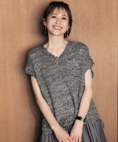 自由区 S ファンシーラメスラリット ニット