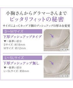 BRADELIS New York 【BRADELIS NewYork peace】綿混ストレッチハイブリッドハートカップブラ25 ブラデリス 吸汗 速乾機能 補正 ブラジャー