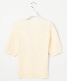 Feroux 【セットアイテム・洗える】パフスリーブニット×キャミソール ワンピース