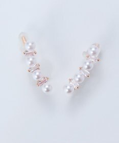 Phoebe 2wayパールブリンクピアス&イヤリング　ローズゴールド