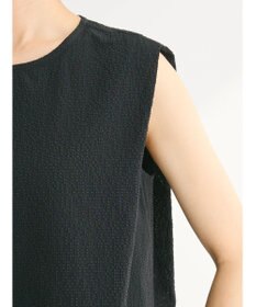 Green Parks 異素材レイヤードノースリーブブラウス