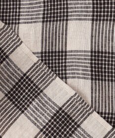 J.PRESS LADIES 【洗える】フレンチリネン チェック ブラウス