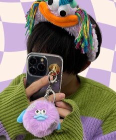 WEGO ゆきんこモンスターぬいぐるみキーホルダー