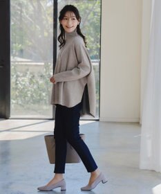 Tiaclasse 【洗える】リバーシブルWフェイスポンチョ風ニット