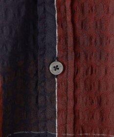 JOSEPH HOMME オーバーチェックジャガードストレッチ　レギュラーカラーシャツ