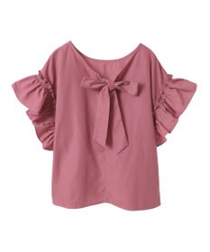 Green Parks ・ＥＬＥＮＣＡＲＥ　ＤＵＥ　バックリボンブラウス