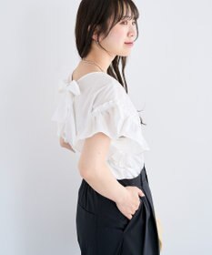 Green Parks ・ＥＬＥＮＣＡＲＥ　ＤＵＥ　バックリボンブラウス