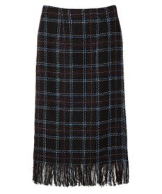 Green Parks ・ＳＵＧＡＲ　ＳＰＯＯＮ　チェックフリンジスカート