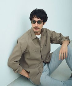 J.PRESS MEN 濡れを寄せ付けずアクティブな着心地【撥水 / ウォッシャブル】デューエイトレギュラーカラーシャツ ベージュ系