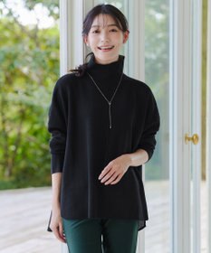 Tiaclasse 【洗える】リバーシブルWフェイスポンチョ風ニット