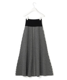 ICB ミルドウール ストライプ柄ニットスカート