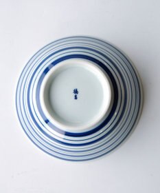 たち吉 【たち吉】おてがる丼ボーダー青〈１個〉波佐見焼