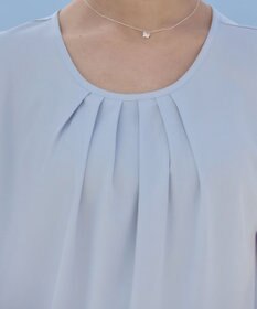 Tiaclasse 【洗える】フレアフレンチチュニックブラウス