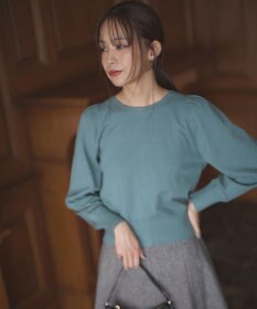 組曲 L 【前後着用可】BOREROタックプルオーバー ニット