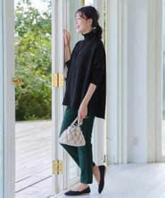 Tiaclasse 【洗える】リバーシブルWフェイスポンチョ風ニット