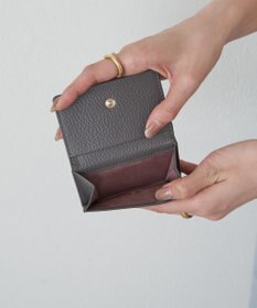 russet 《soeru》モノグラムプレート三つ折りウォレット(SO-397)