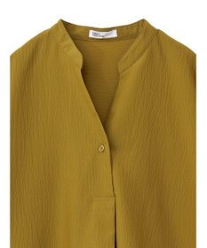 CRAFT STANDARD BOUTIQUE バンドカラーバックタック５分袖ブラウス