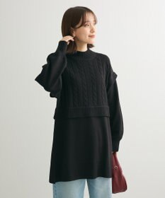 Green Parks ケーブルドッキングニットチュニック