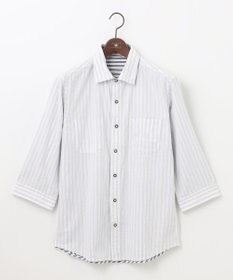 JOSEPH ABBOUD 【キングサイズ・オーガニックコットン/サスティナブル】JOE COTTON プリッセリバー リバーシブル シャツ