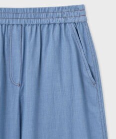 Paul Smith シャンブレー ワイドトラウザーズ