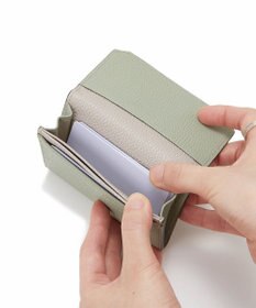 TOPKAPI 【TOPKAPI】バイカラー レザー 名刺入れ LEAN リーン