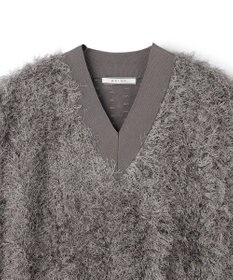 BEIGE， LYCORIS / カットフリンジ Vネックニット