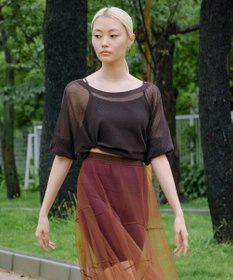 Chacott Chacott BALANCE【ノーソーイングニット】7分袖メッシュニットTシャツ