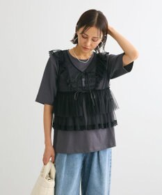 Green Parks ・ＥＬＥＮＣＡＲＥ　ＤＵＥ　チュールラッフルベスト