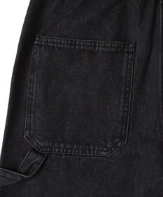 WEGO 【ウエスト紐で調整】イージーペインターグラフィックデニムパンツ