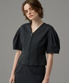 uncrave 【接触冷感・UVカット】ダブルフェイスジャージー 2WAYブラウス（uncrave STANDARD）