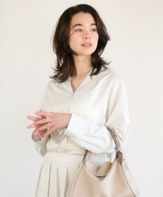 Green Parks ＳＥＴ２点スキッパーブラウス＋プリーツスカート