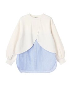 earth music&ecology ＳＥＴ２点カットプルオーバー＋シャツドッキングタンク