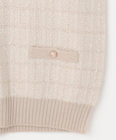 ANY SIS 【洗える】ツイードニット ベスト