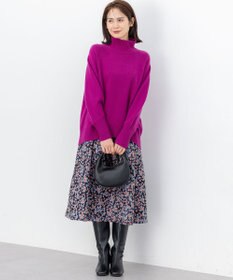 組曲 S 【加藤ローサさん着用】フラワージャカード スカート