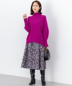 組曲 S 【加藤ローサさん着用】フラワージャカード スカート