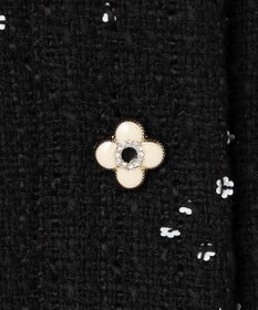 組曲 S フラワースパンコール ツイードジャケット