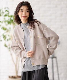 ANY 【洗濯機可】スウェットライクカーディガン